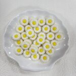 Acrylic UV Painted Solid Color Daisy Beads with Perforation - Image 3